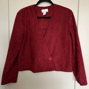 Vintage Suede Cropped Jacket